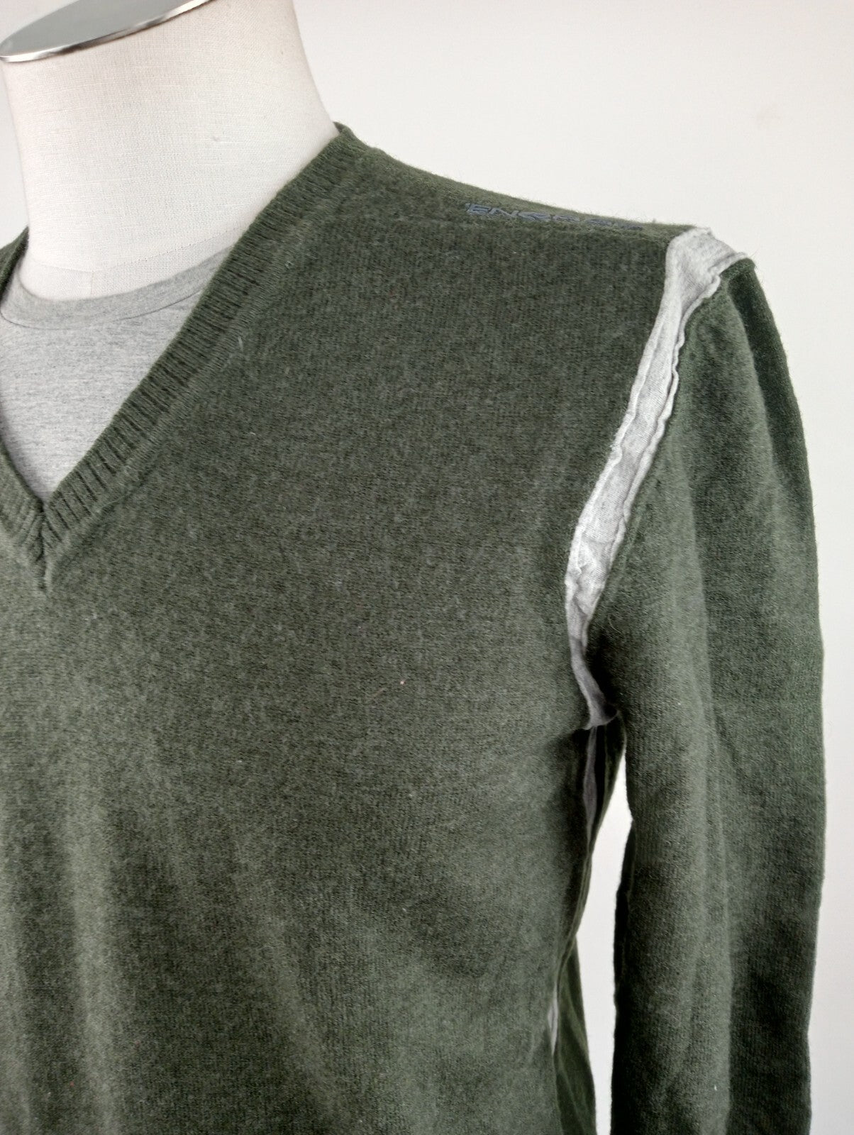 ENERGIE MAGLIONE LANA VINTAGE UOMO L MAN SWEATER CASUAL VINTAGE ITALY