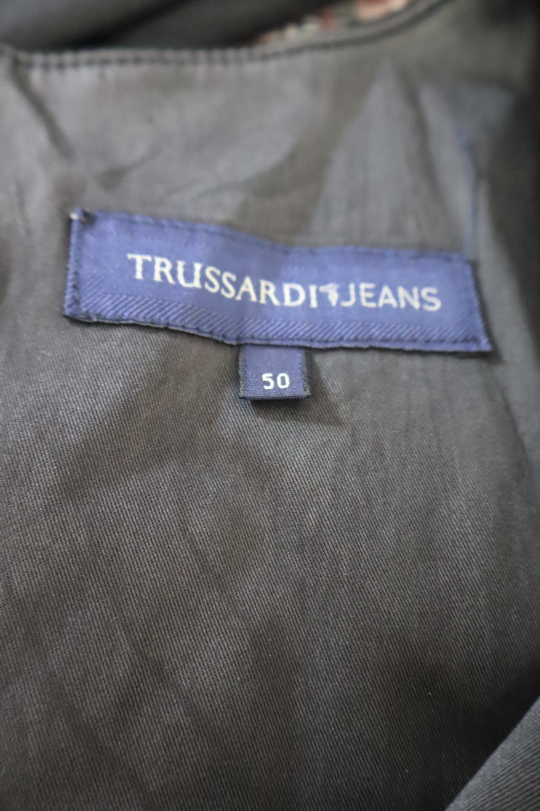 TRUSSARDI JEANS VESTITO DONNA TG. 50 WOMAN CASUAL VINTAGE DRESS ABITO COTONE
