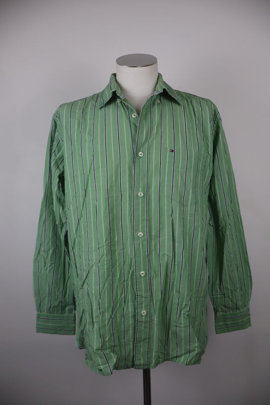 TOMMY HILFIGER CAMICIA UOMO COTONE M MAN CASUAL VINTAGE SHIRT MANICA LUNGA