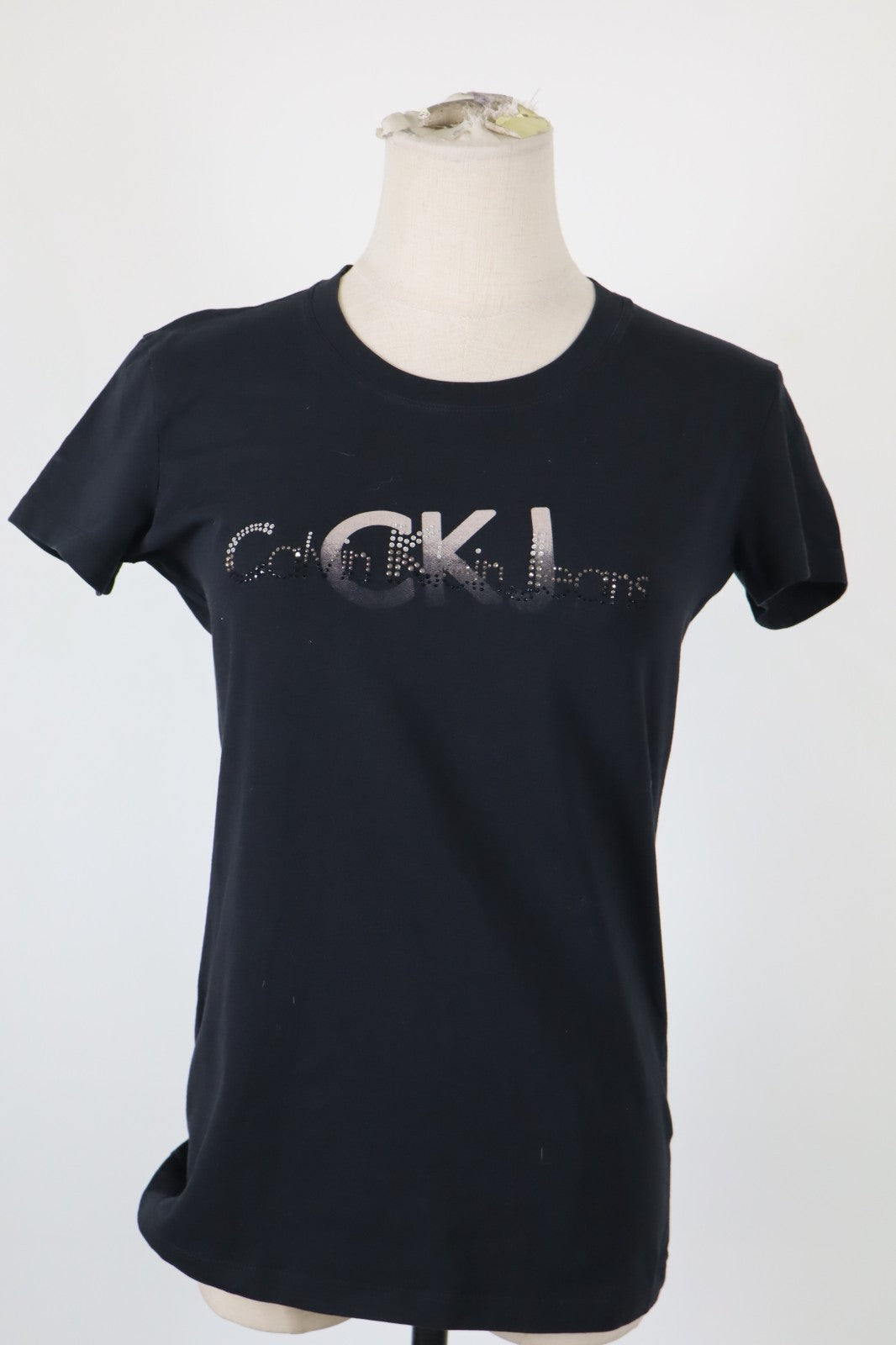 CALVIN KLEIN CK MAGLIA DONNA TG. 2XL WOMAN CASUAL VINTAGE T-SHIRT TOP COTONE