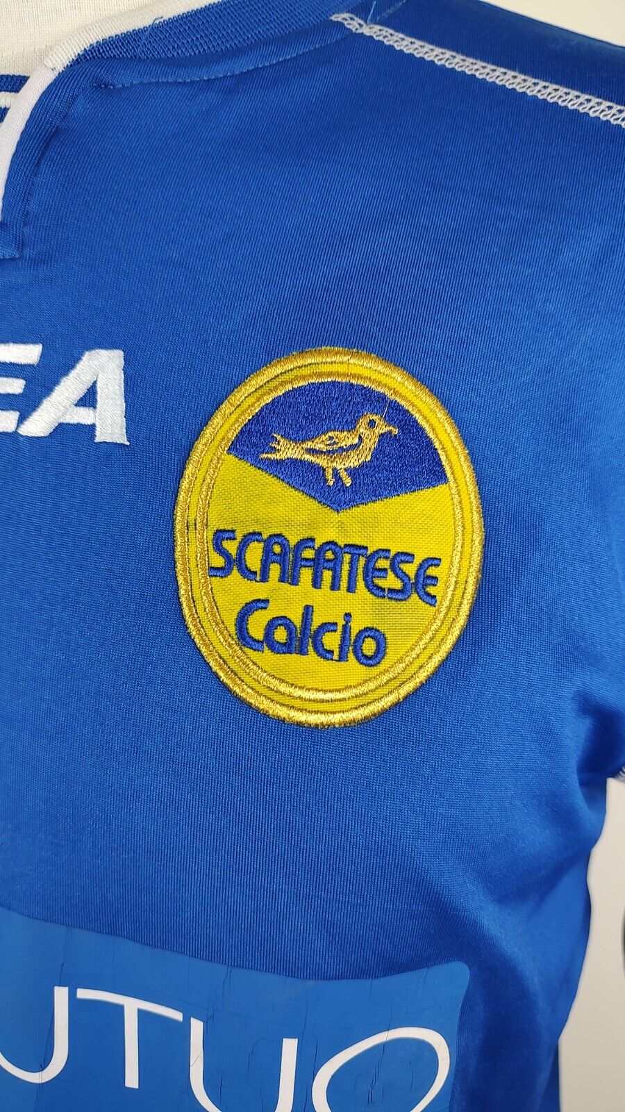 LEGEA SCAFATESE MAGLIA CALCIO UOMO Tg L SOCCER JERSEY VINTAGE