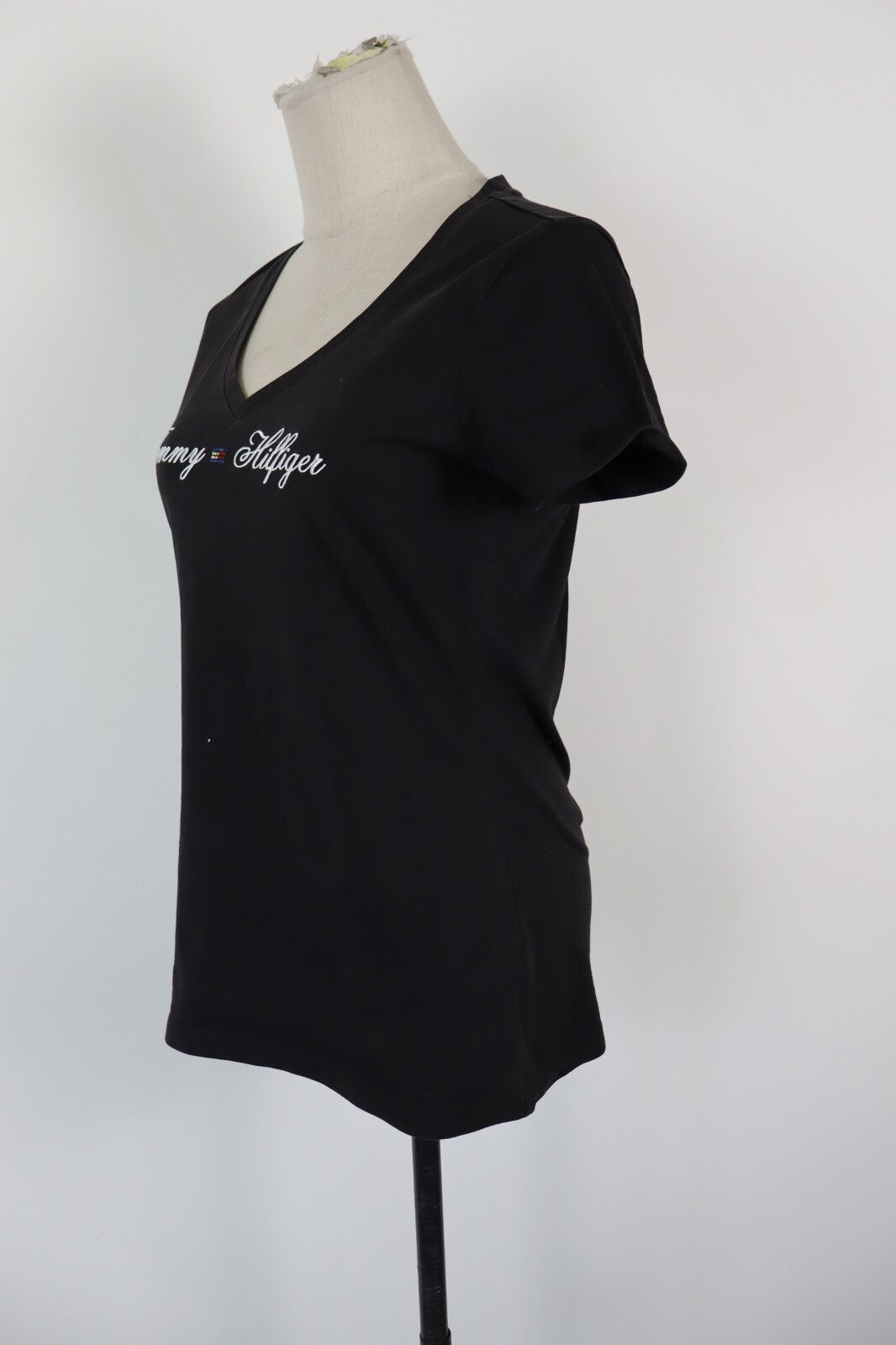 TOMMY HILFIGER MAGLIA DONNA TG. M WOMAN CASUAL VINTAGE T-SHIRT TOP COTONE