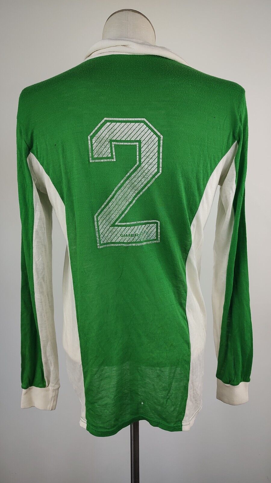 GIMER N. 2 MAGLIA CALCIO UOMO Tg M SOCCER TRIKOT MAN JERSEY ACRILICO