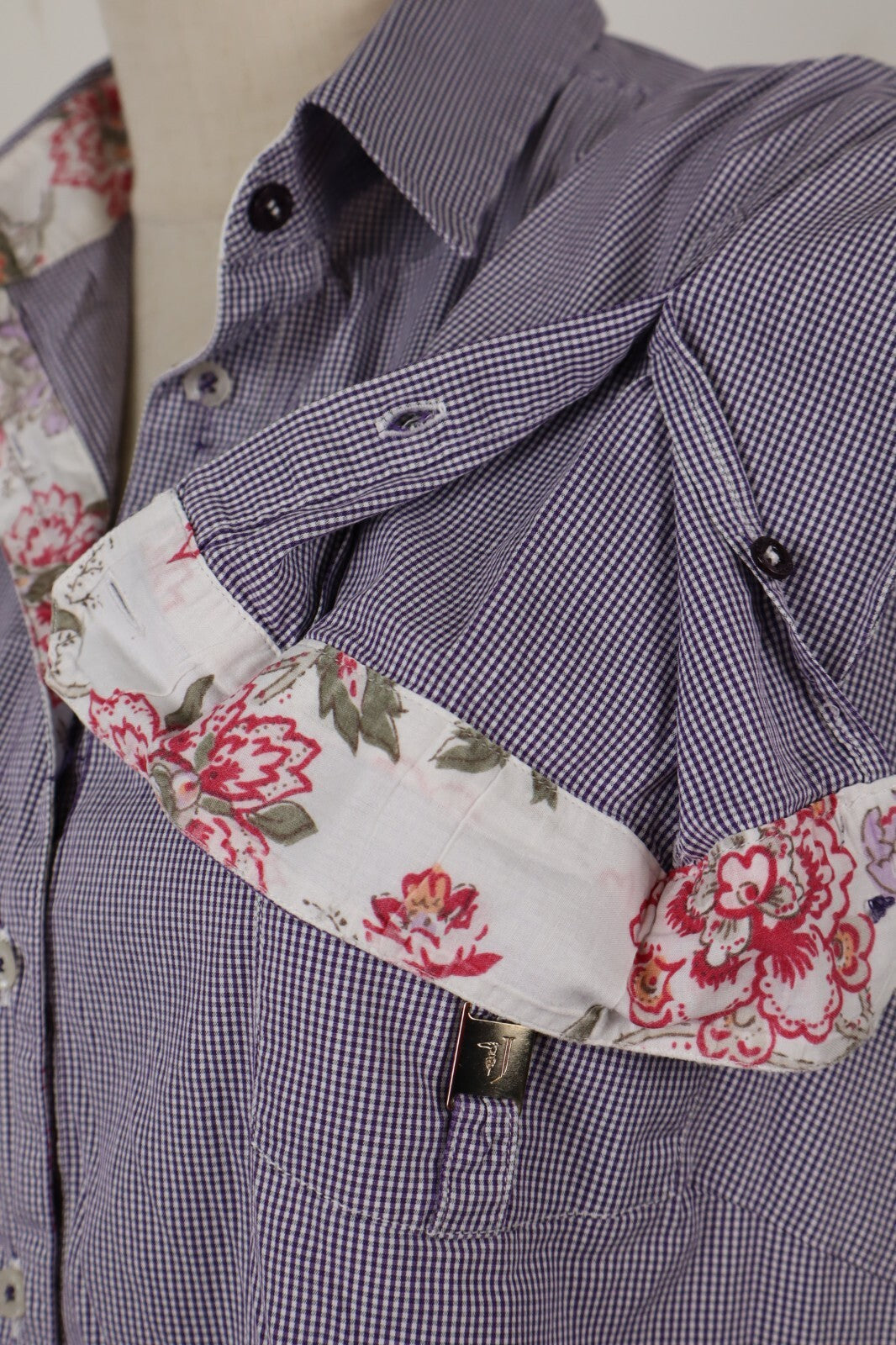 TRUSSARDI JEANS CAMICIA  DONNA TG. XL WOMAN SHIRT CASUAL VINTAGE COTONE