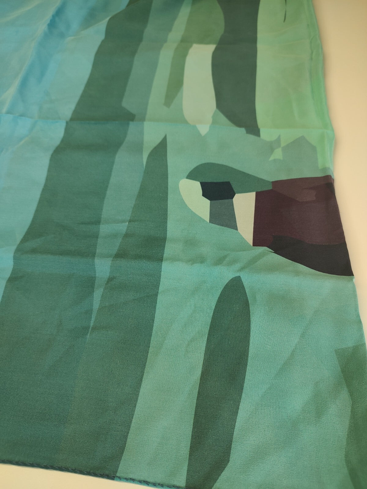 OMOBONO FOULARD 100% SILK SETA SCARVES SCARF SQUARE MADE ITALY