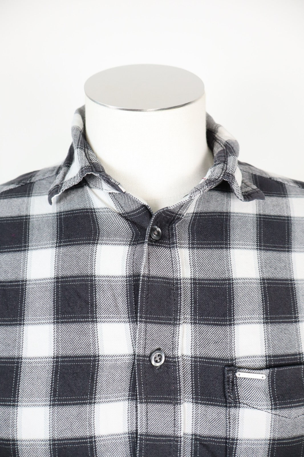 DIESEL CAMICIA UOMO TG. S MAN CASUAL VINTAGE SHIRT COTONE ITALY