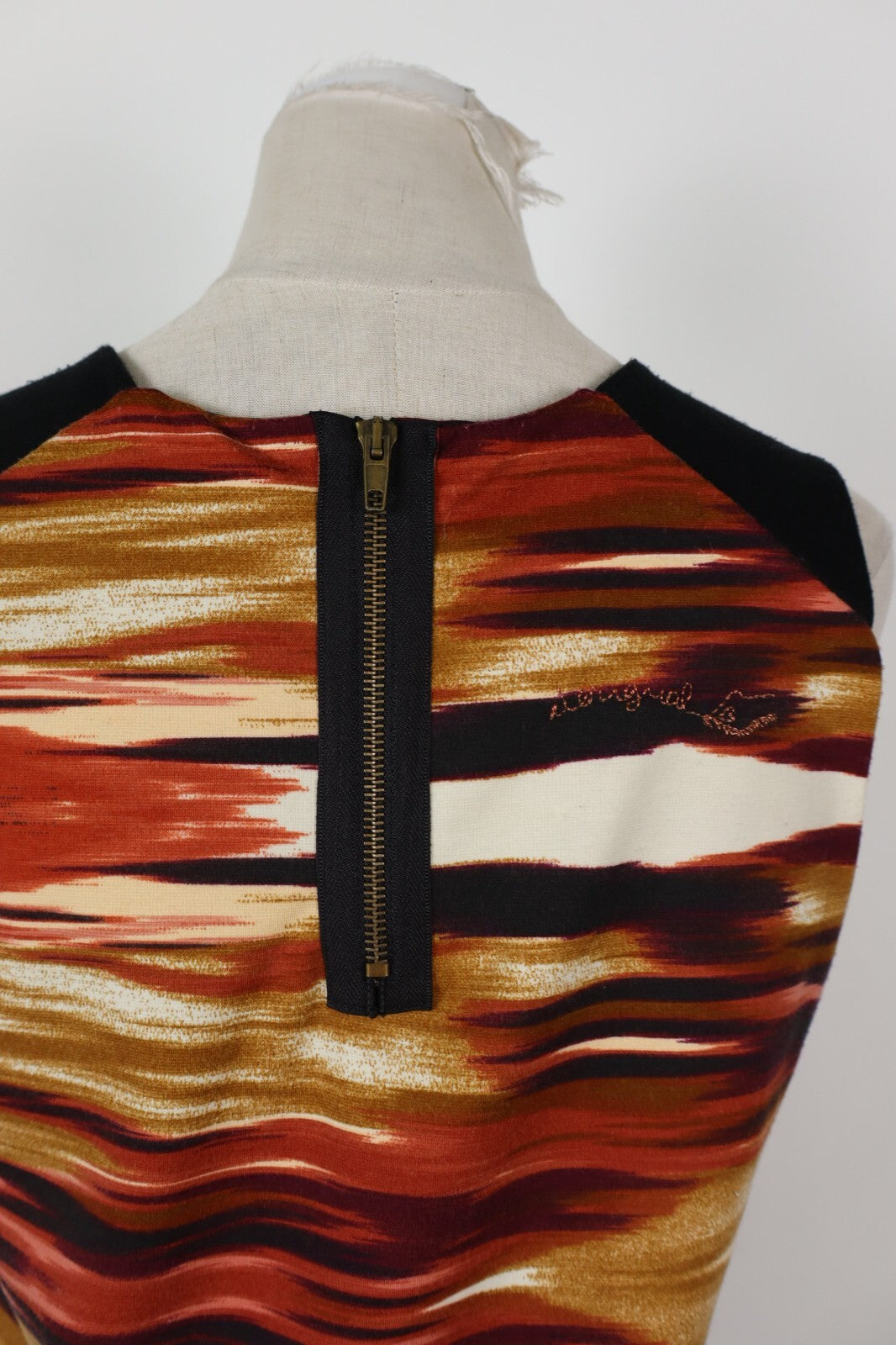 DESIGUAL VESTITO ABITO DONNA TG. XL  WOMAN CASUAL VINTAGE DRESS CON ZIP