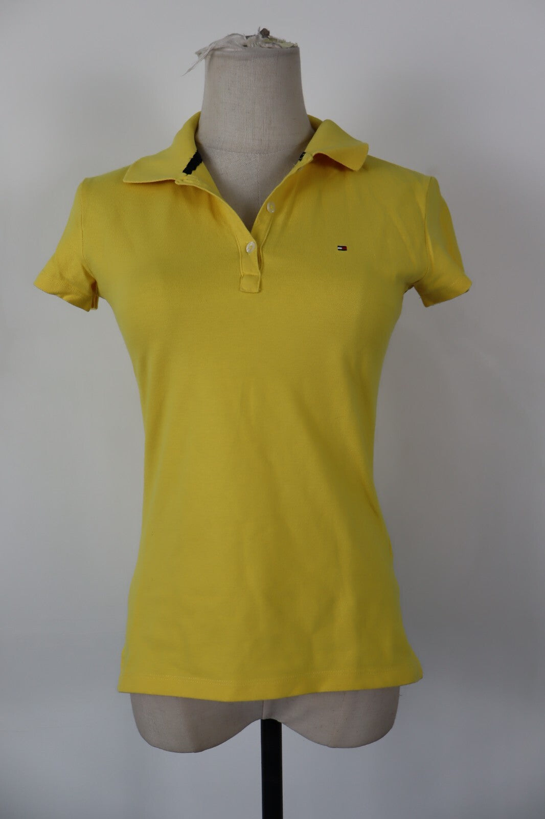 TOMMY HILFIGER MAGLIA POLO DONNA TG S SLIM FIT WOMAN CASUAL VINTAGE TOP T-SHIRT
