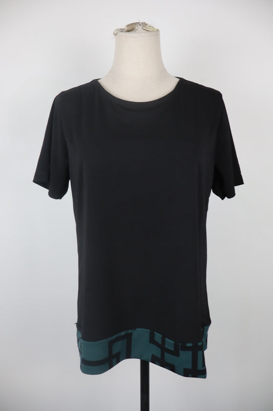 PIERRE CARDIN PARIS MAGLIA DONNA TG. M WOMAN CASUAL VINTAGE NERO T-SHIRT LOGO