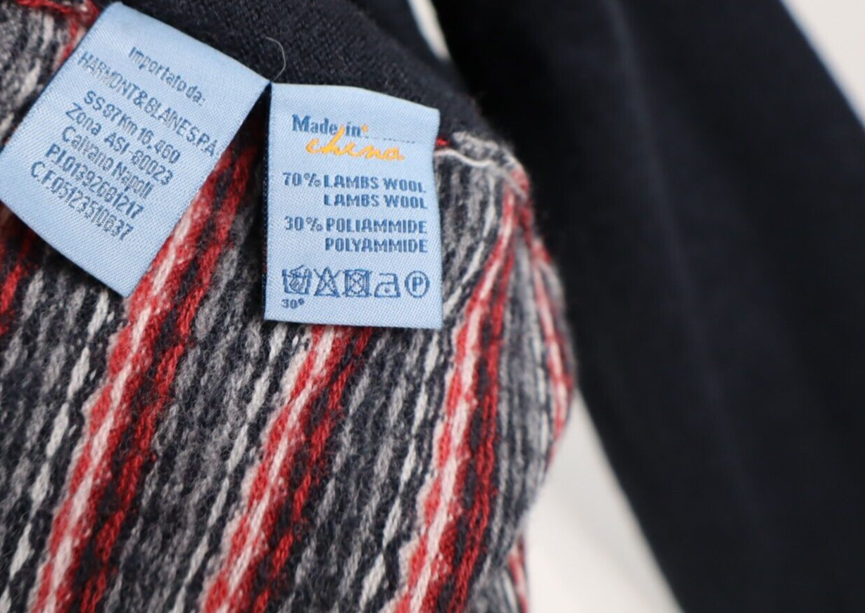 HARMONT & BLAINE MAGLIONE UOMO Tg. XL MAN SWEATER CASUAL VINTAGE WOOL LANA