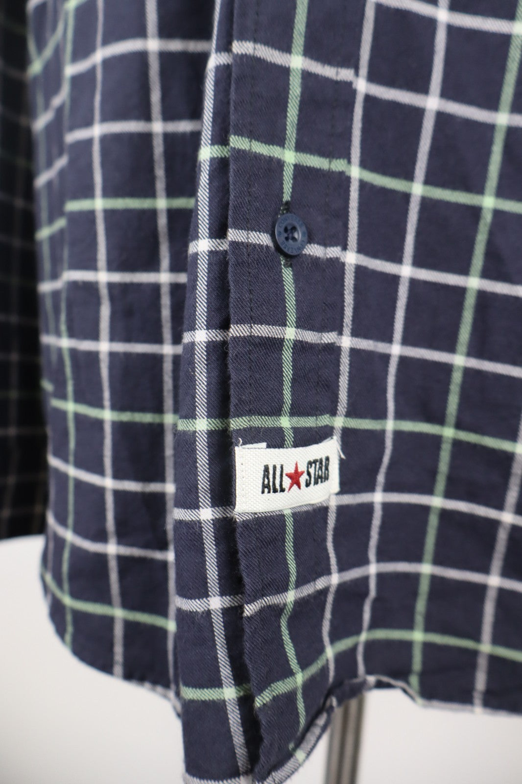 CONVERSE CAMICIA CON CAPPUCCIO UOMO TG. L MAN CASUAL VINTAGE SHIRT COTONE COTTON