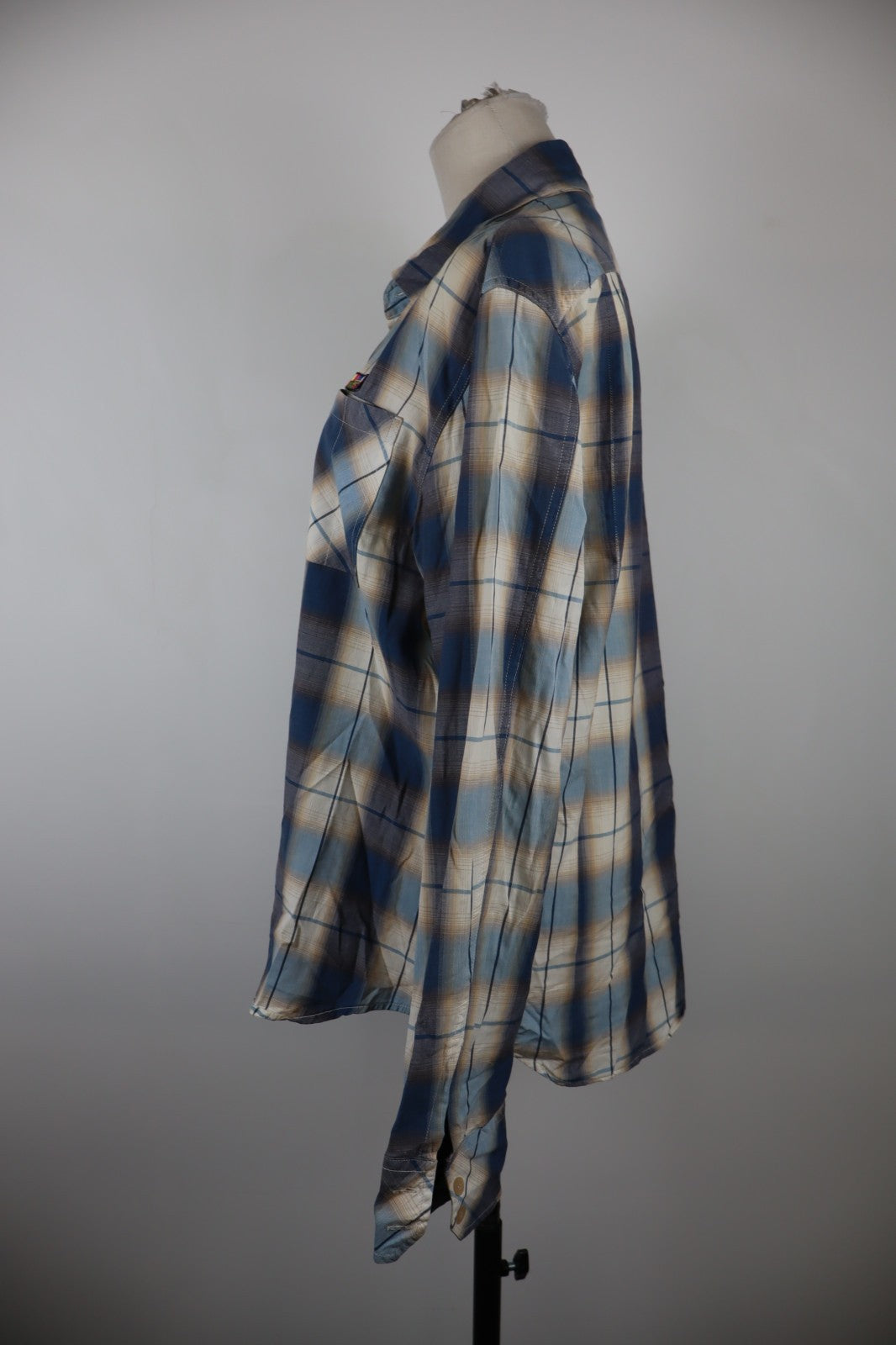 DIESEL CAMICIA  DONNA TG. XL WOMAN SHIRT CASUAL VINTAGE COTONE MANICHE LUNGHE