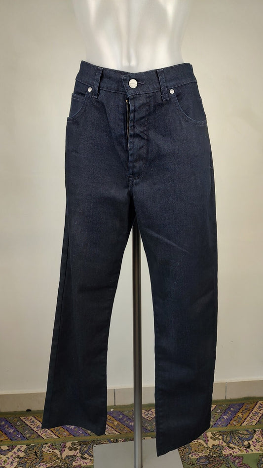TRUSSARDI PANTALONE DONNA CASUAL 48 WOMAN VINTAGE PANTS DENIM VINTAGE