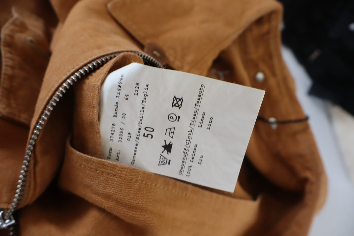 BUGATTI GIUBBINO UOMO TG 50 MAN VINTAGE CASUAL JACKET LINO FLAX