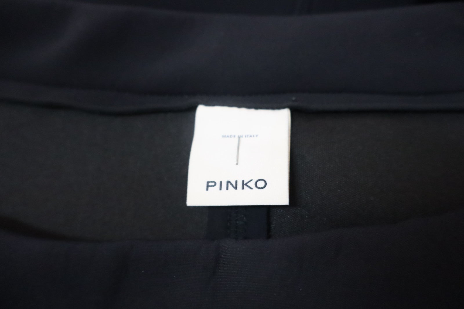 PINKO VESTITO DONNA MEZZA MANICA TG. 44 WOMAN CASUAL VINTAGE DRESS ABITO NERO