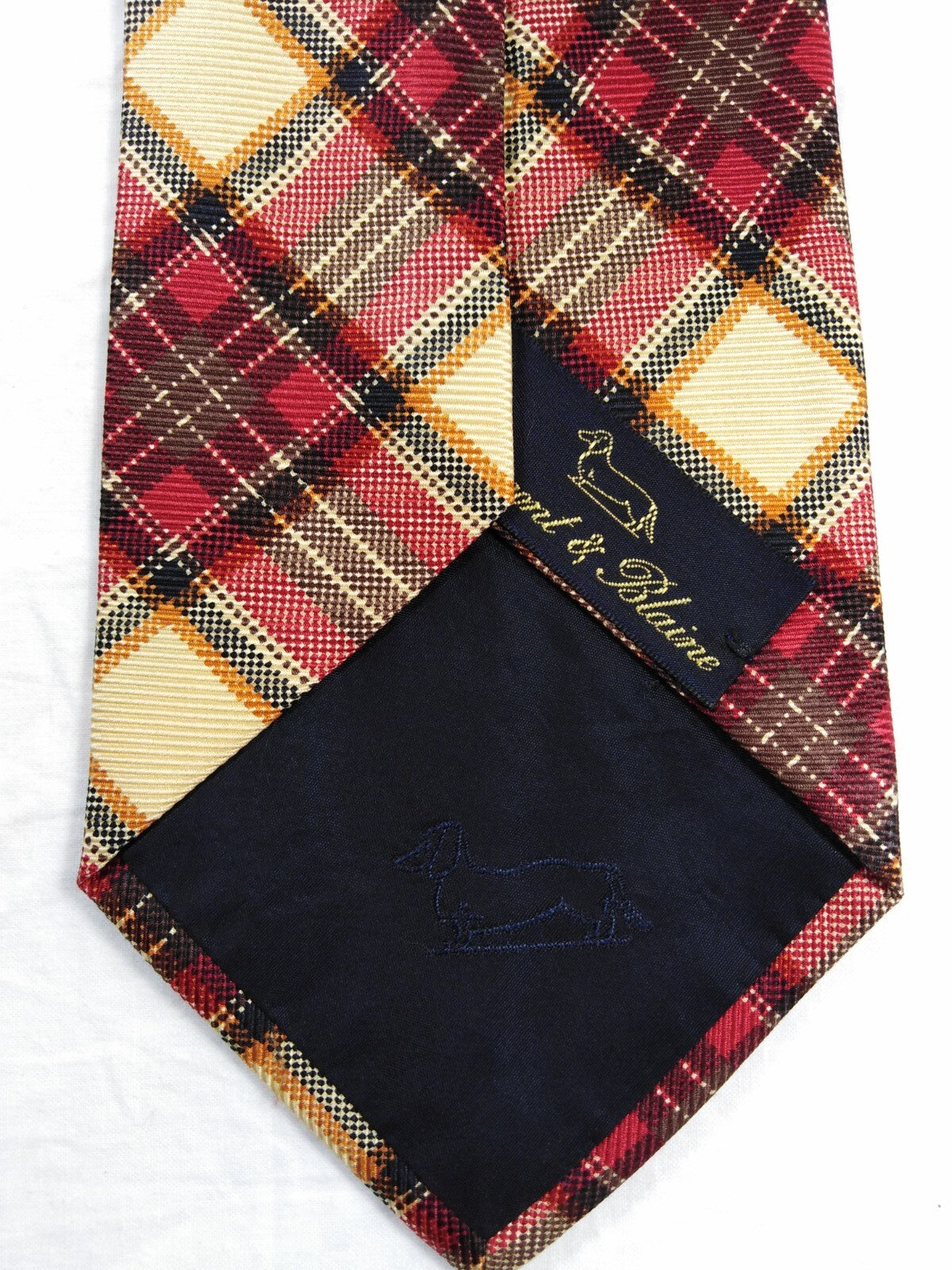 HARMONT & BLAINE 100%  SILK TIE SETA CRAVATTA NECKTIE MADE IN ITALY