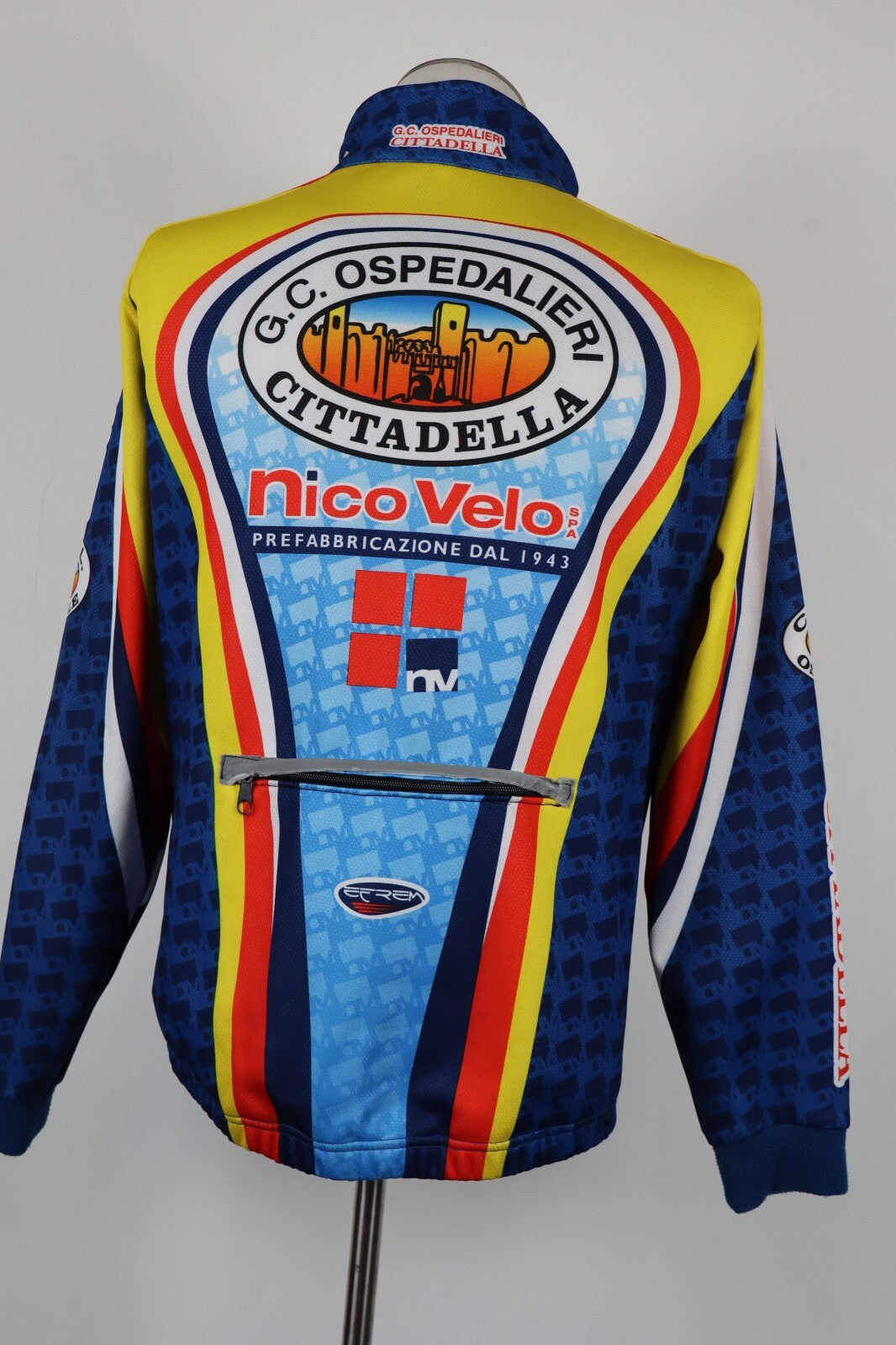 EFREM GIUBBINO GIACCA SPORT CICLISMO UOMO Tg L MAN VINTAGE JACKET