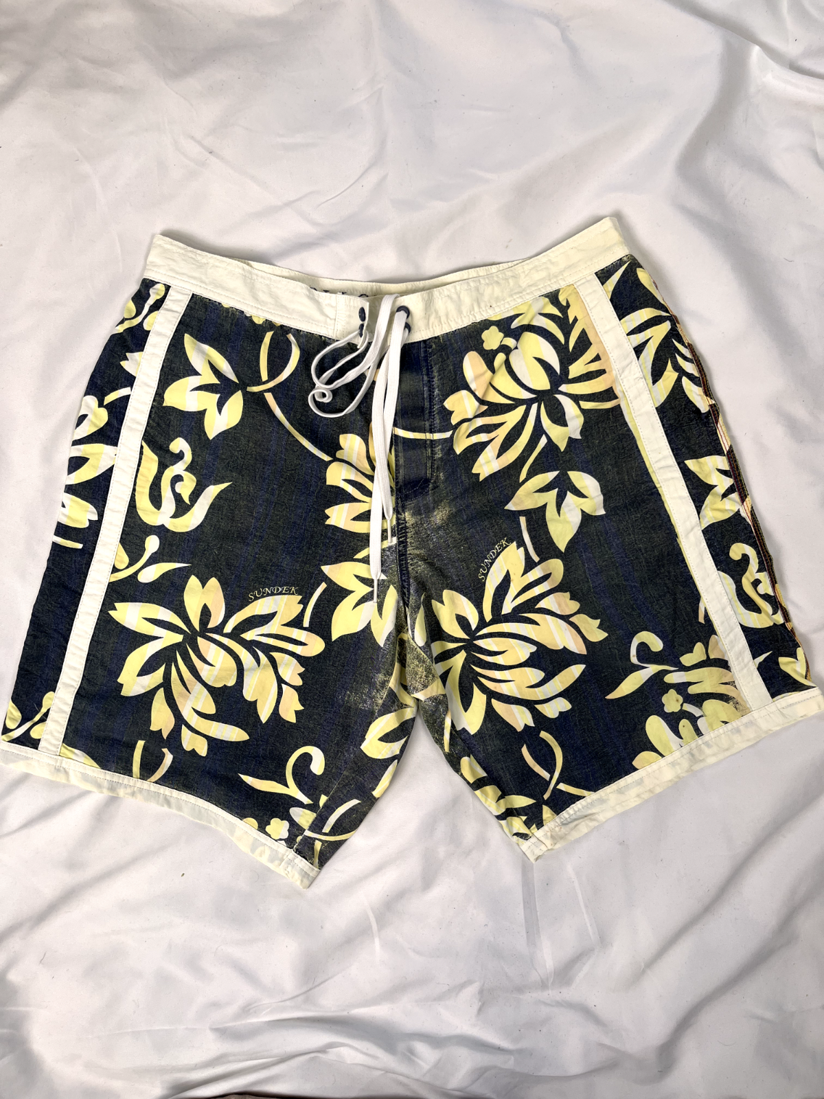 SUNDEK COSTUME PANTALONCINO MARE UOMO TG 34/48 MEN SWIMSUIT VINTAGE CASUAL