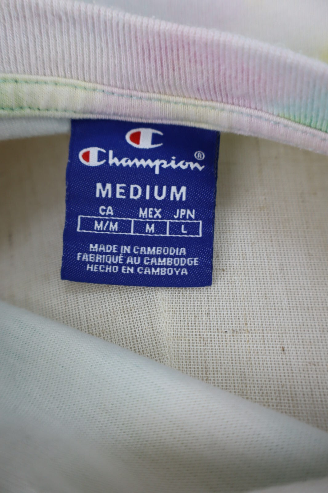 CHAMPION MAGLIA DONNA TG. M WOMAN CASUAL VINTAGE T-SHIRT COTONE