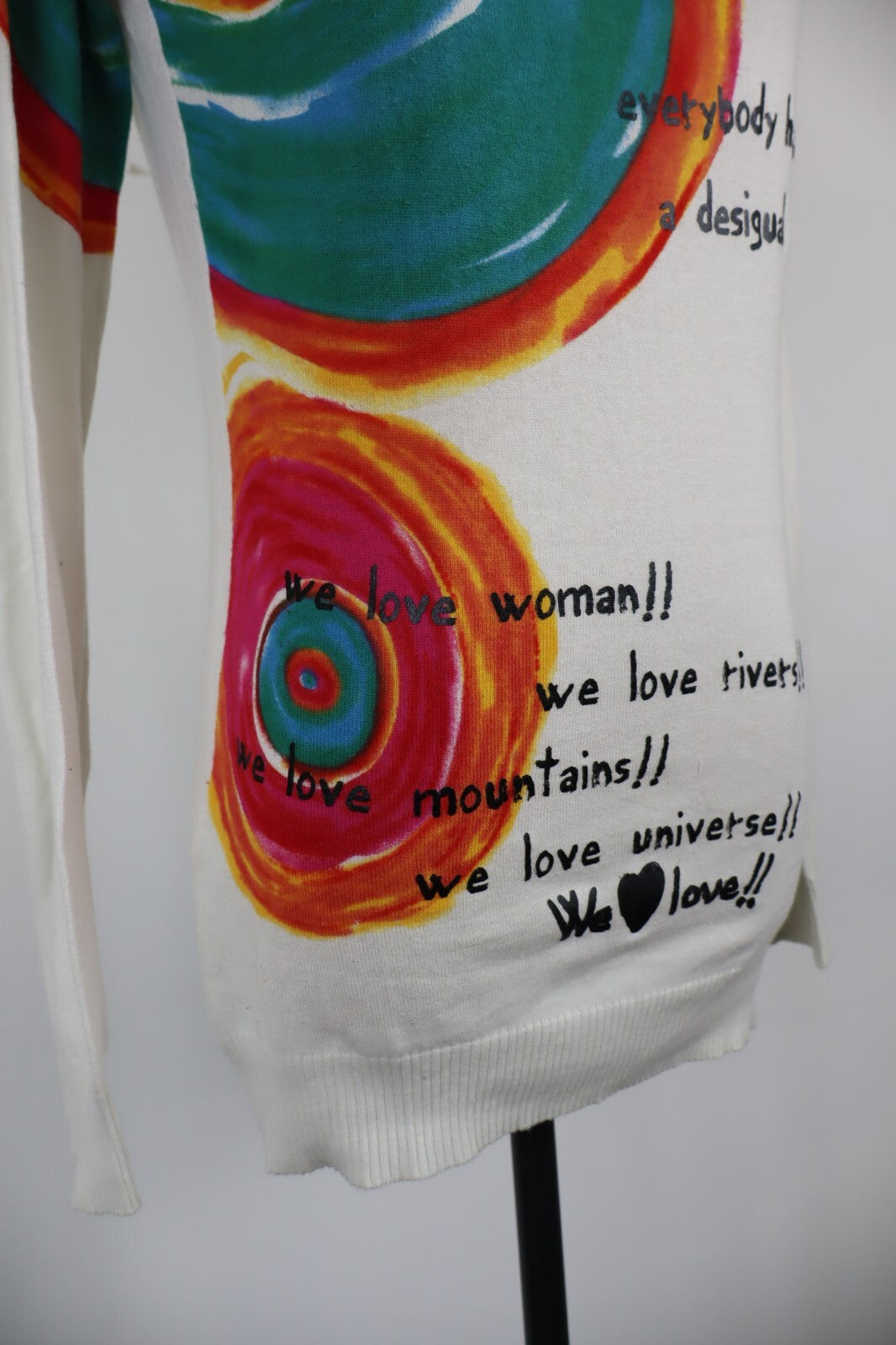 DESIGUAL MAGLIA DONNA TG. M WOMAN T-SHIRT CASUAL VINTAGE COTONE COTTON