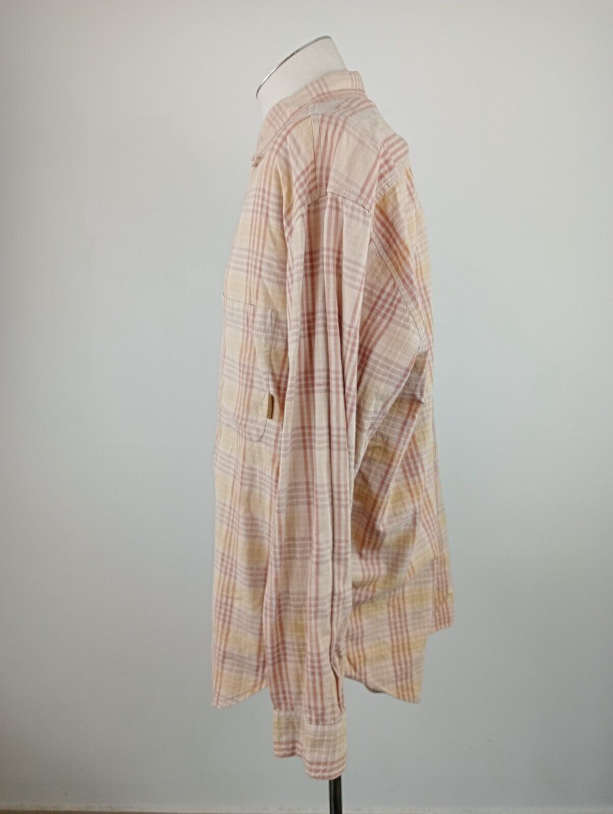 TIMBERLAND CAMICIA UOMO TG. L MAN CASUAL VINTAGE SHIRT COTONE COTTON ITALY