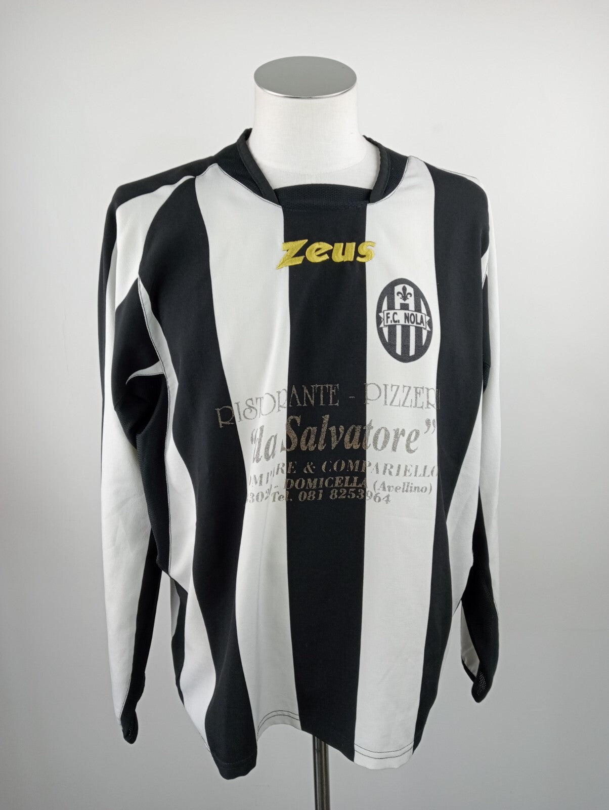 ZEUS NOLA N 13 MAGLIA CALCIO TRIKOT UOMO TG. XL SOCCER JERSEY VINTAGE