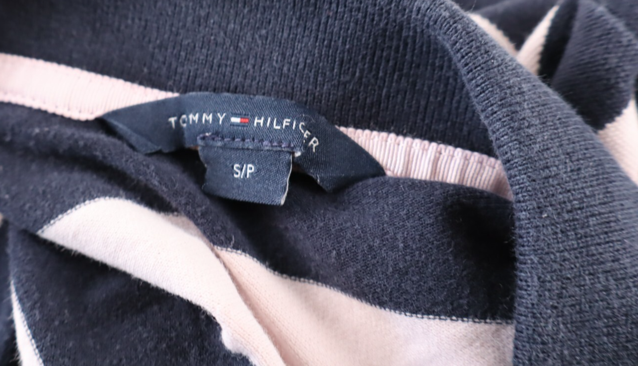 TOMMY HILFIGER POLO MAGLIA T-SHIRT DONNA COTONE TG. S WOMAN SHIRT CASUAL VINTAGE