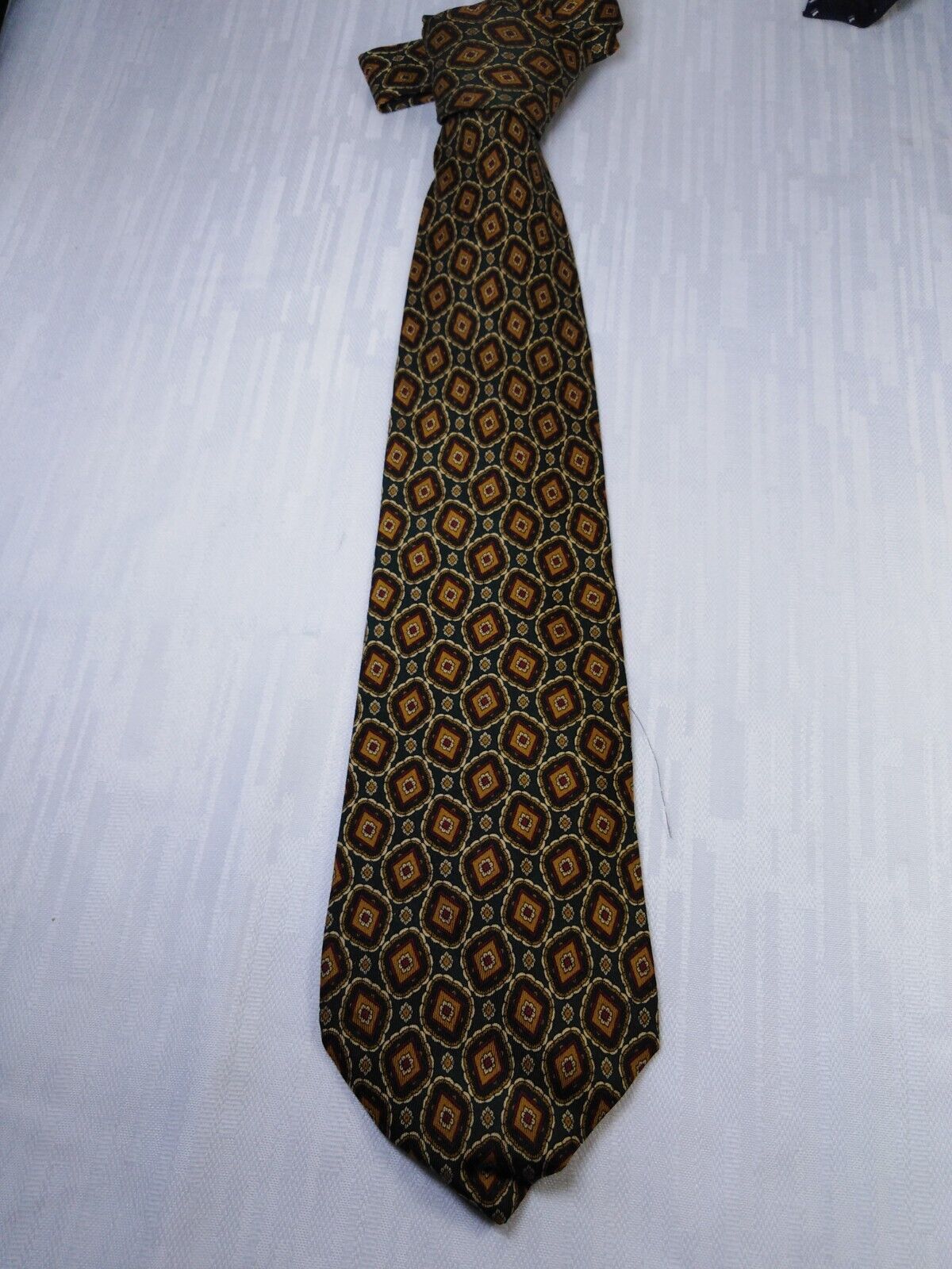ALBERTO MUCCIOLO 100% SILK TIE SETA CRAVATTA NECKTIE MADE IN ITALY