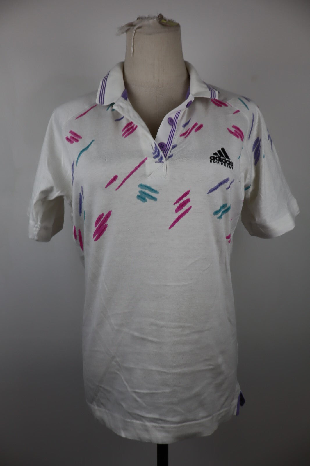 ADIDAS EQUIPMENT MAGLIA POLO TENNIS DONNA TG D36 F38 WOMAN VINTAGE T-SHIRT SPORT