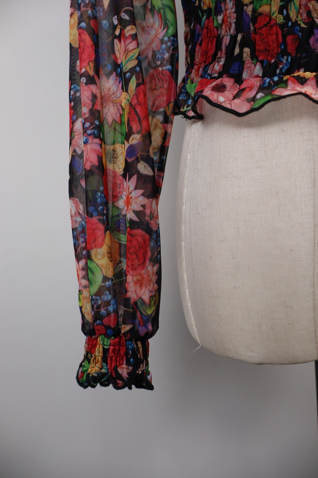 DESIGUAL MAGLIA MANICA LUNGA DONNA TG. S WOMAN VINTAGE T-SHIRT CASUAL VELATO