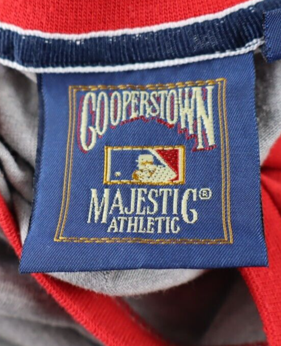 COOPERSTOWN MAJESTIC ATLANTA T-SHIRT BASEBALL UOMO MAGLIA Tg L MAN SPORT