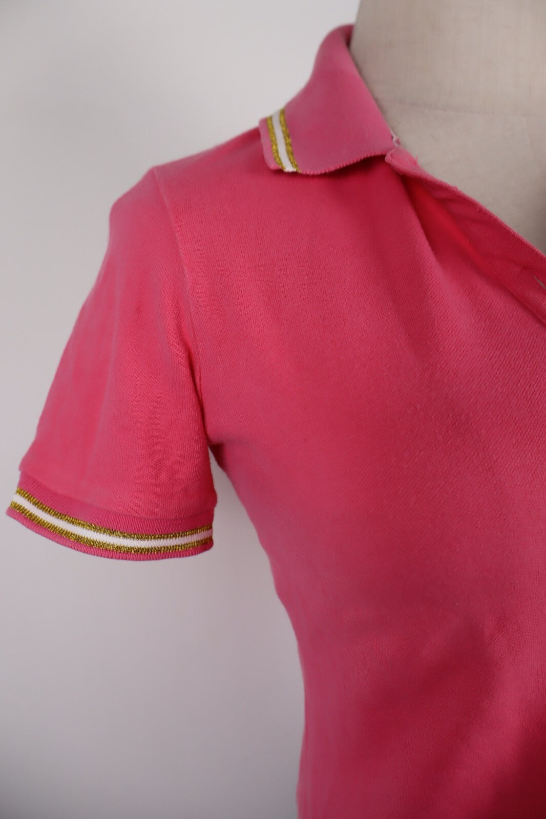 REFRIGUE POLO MAGLIA DONNA TG. S WOMAN T-SHIRT CASUAL VINTAGE COTONE COTTON