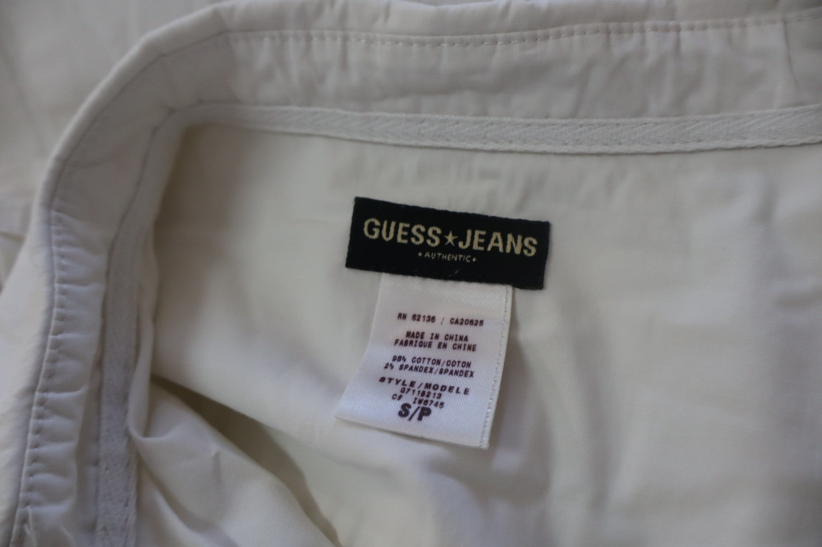 GUESS JEANS CAMICIA DONNA TG S  WOMAN SHIRT CASUAL VINTAGE COTONE COTTON LOGO