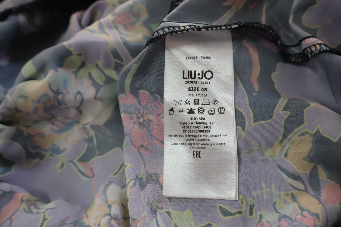 LIU JO VESTITO LUGO DONNA TG 48 WOMAN CASUAL VINTAGE DRESS ABITO MANICA LUNGA