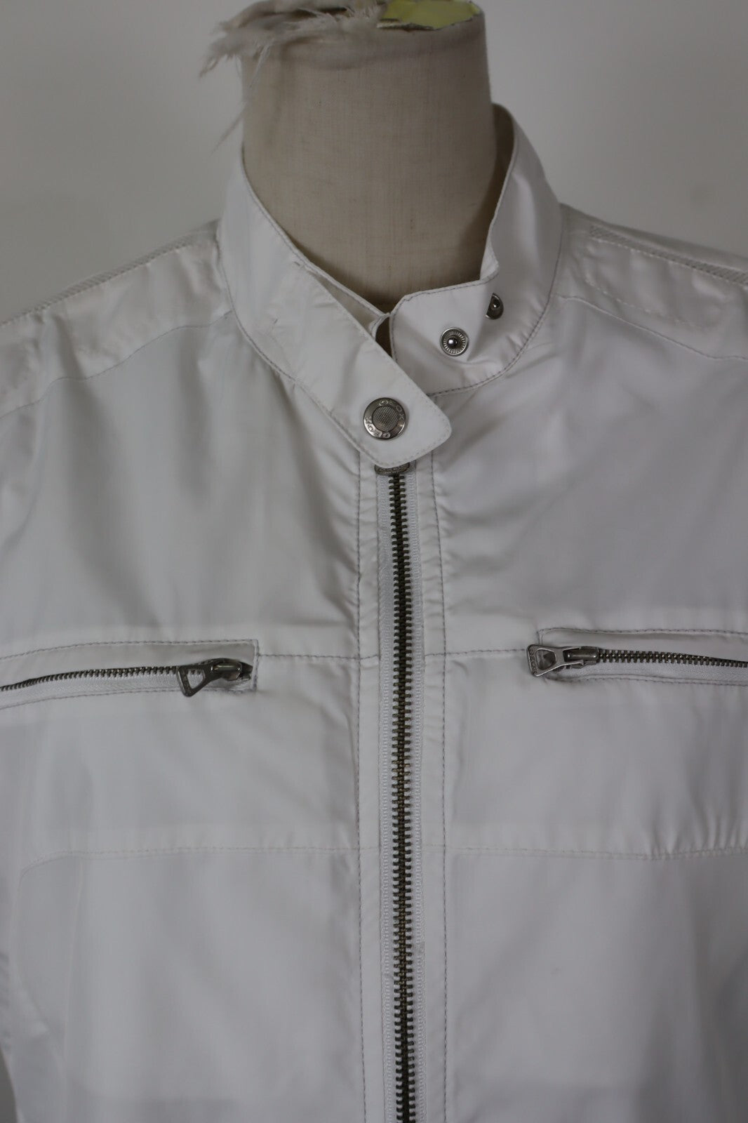 GEOX GIUBBINO SMANICATO GILET DONNA TG 50 WOMAN CASUAL JACKET VINTAGE