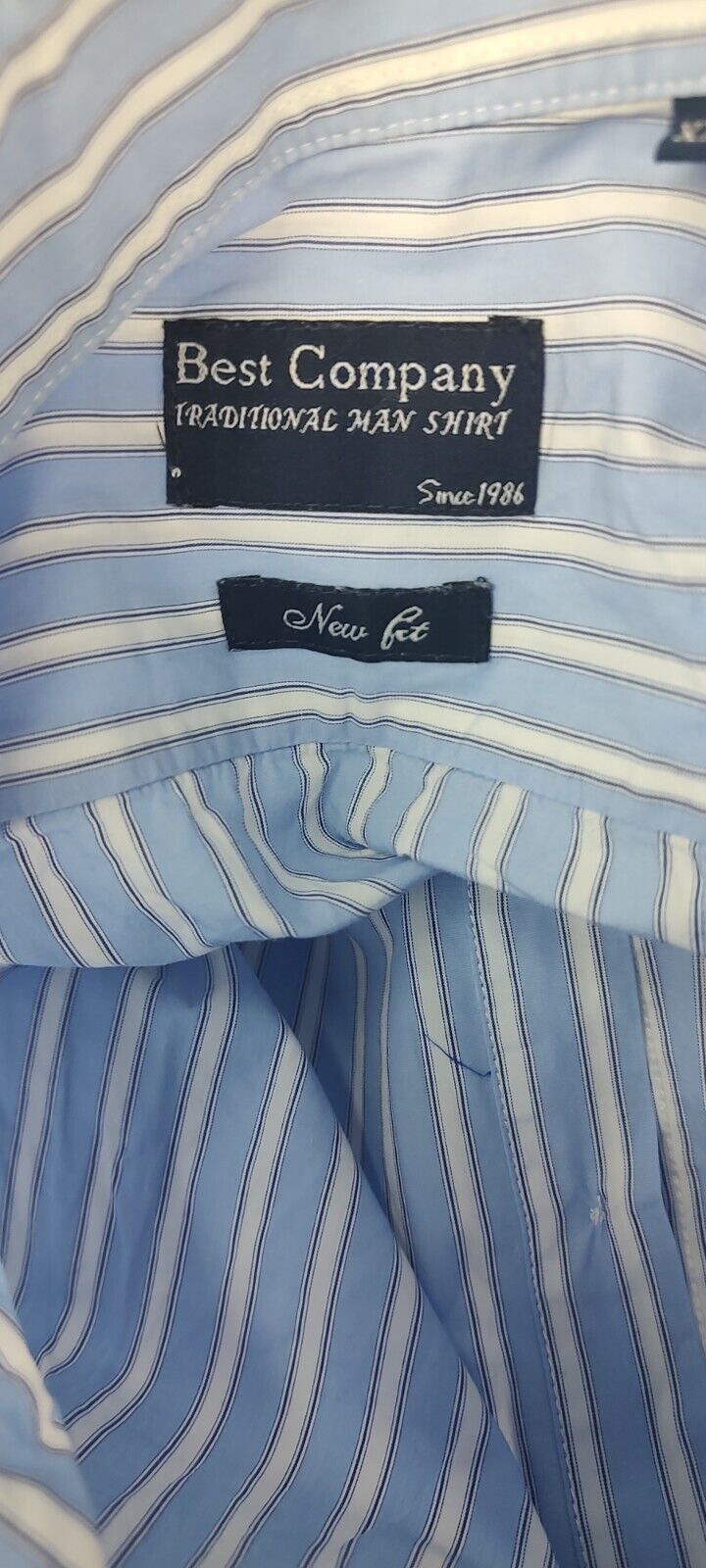 BEST COMPANY CAMICIA UOMO COTONE TG. 2XL MAN CASUAL VINTAGE COTTON SHIRT