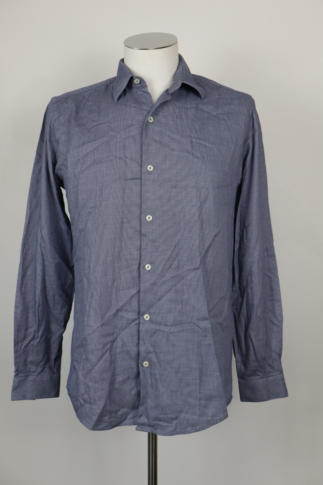 LIU JO CAMICIA COTONE UOMO TG. 40 MAN CASUAL VINTAGE SHIRT LOGO COTTON