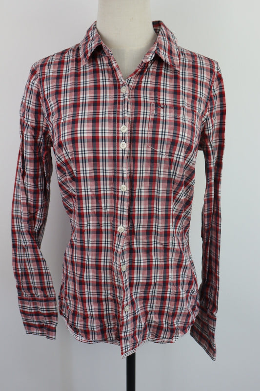 TOMMY HILFIGER DENIM CAMICIA DONNA TG M WOMAN SHIRT CASUAL VINTAGE COTONE