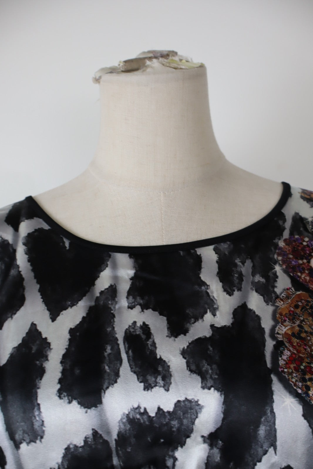 RENATO BALESTRA MAGLIA DONNA 50 WOMAN CASUAL VINTAGE T-SHIRT  TOP CANOTTA SETA