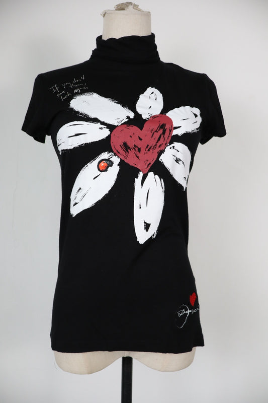 DESIGUAL MAGLIA MANICA CORTA DONNA TG. XS WOMAN T-SHIRT CASUAL VINTAGE