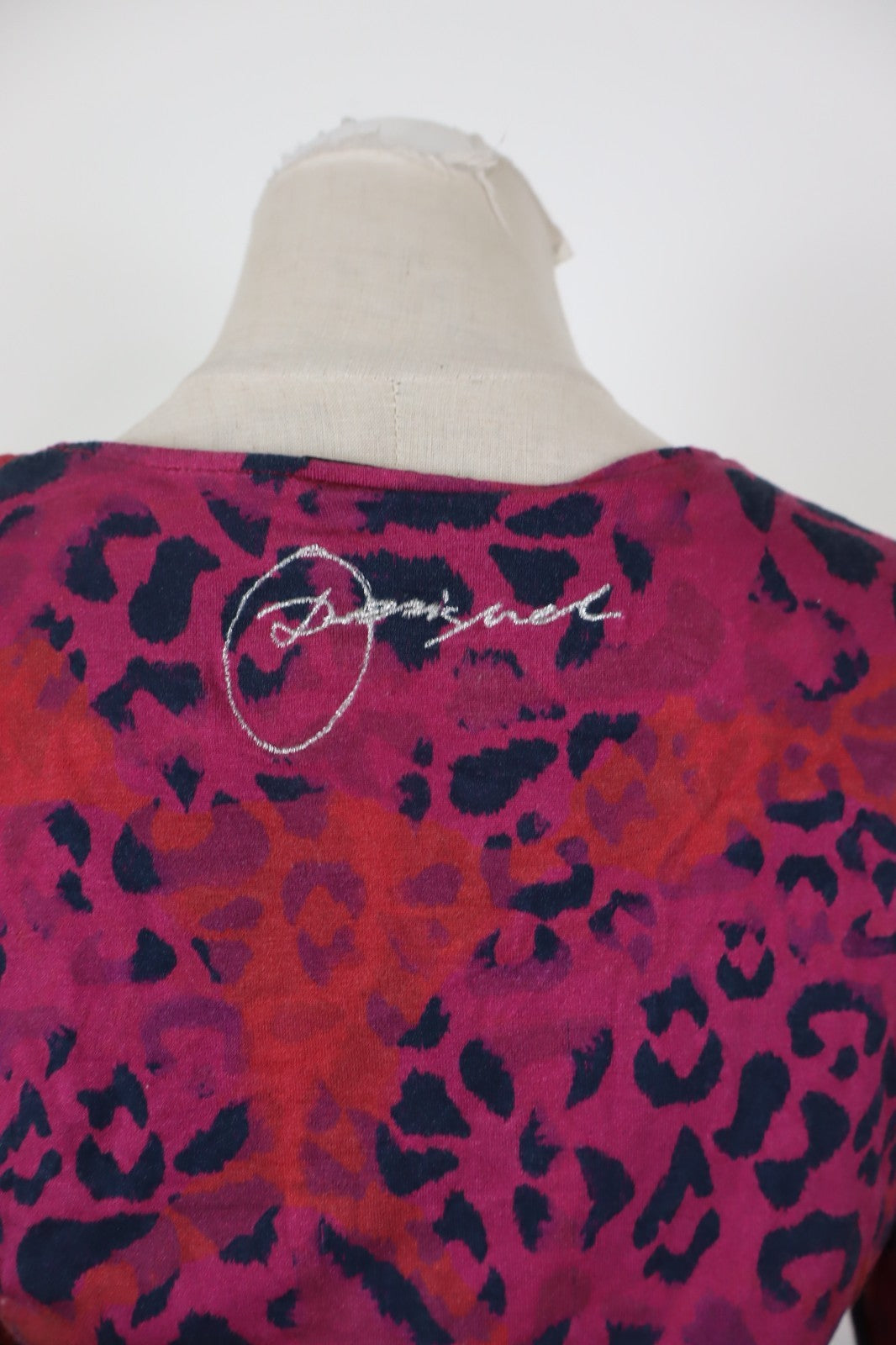 DESIGUAL VESTITO DONNA TG. M WOMAN CASUAL VINTAGE DRESS COTONE