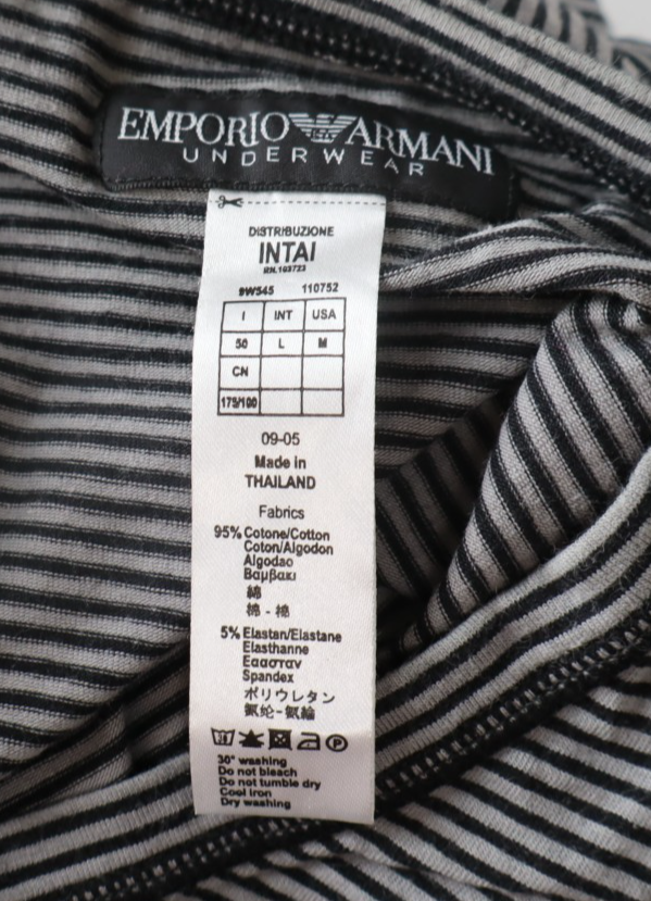 EMPORIO ARMANI UNDERWEAR MAGLIA UOMO TG 56 L MAN T-SHIRT VINTAGE CASUAL COTONE