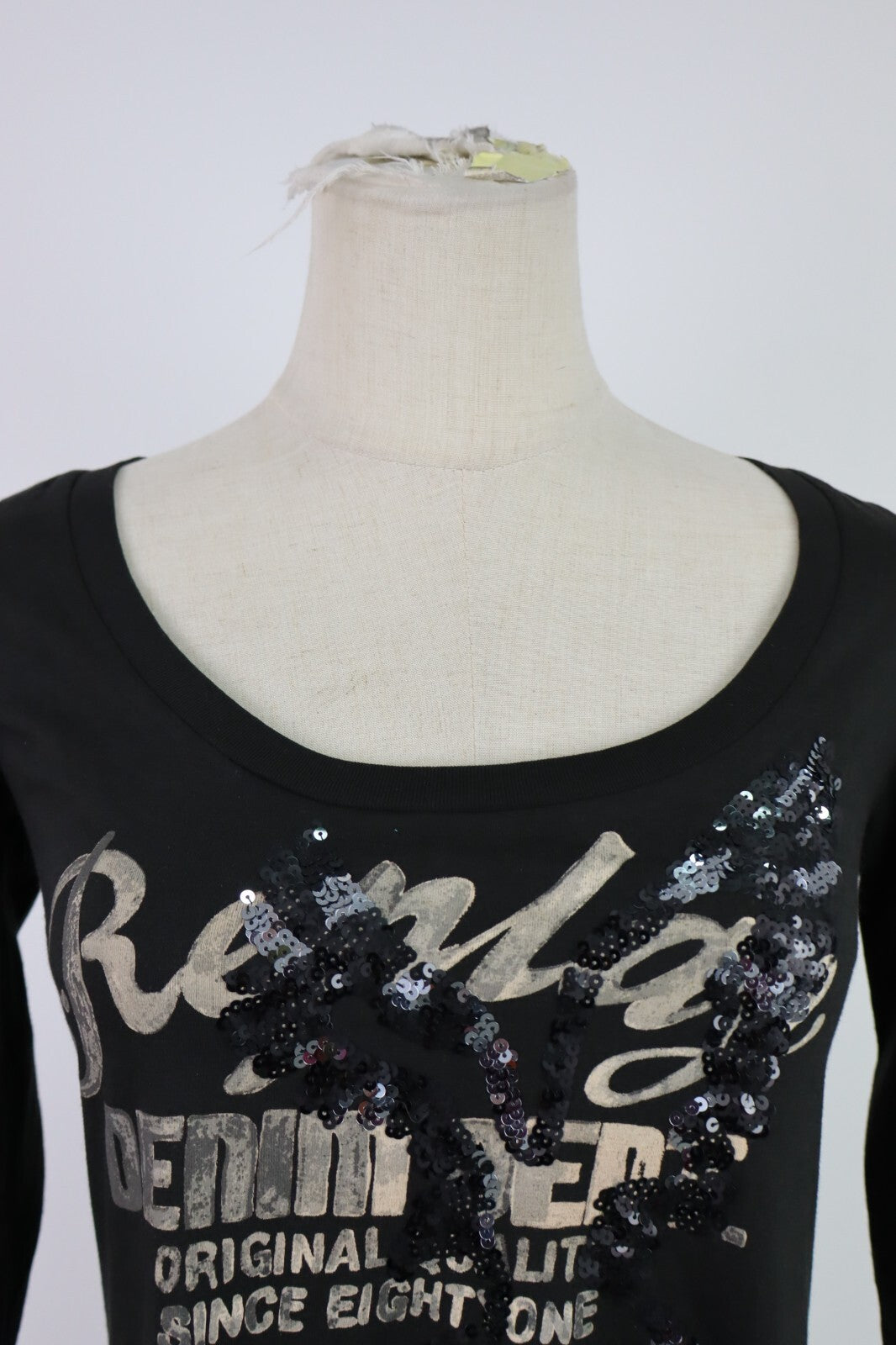 REPLAY MAGLIA DONNA TG. XS WOMAN CASUAL VINTAGE T-SHIRT TOP