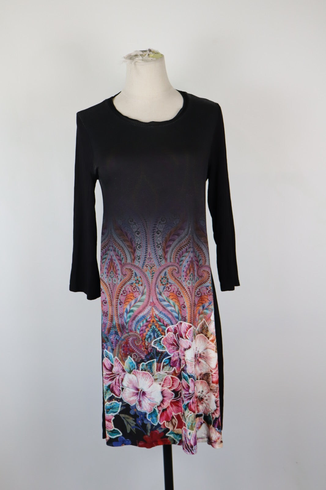 DESIGUAL VESTITO ABITO DONNA TG. M WOMAN CASUAL VINTAGE DRESS