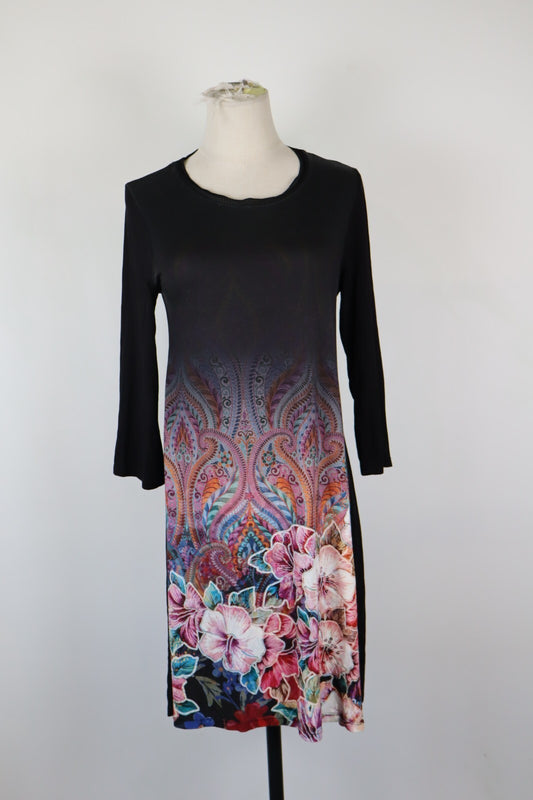 DESIGUAL VESTITO ABITO DONNA TG. M WOMAN CASUAL VINTAGE DRESS