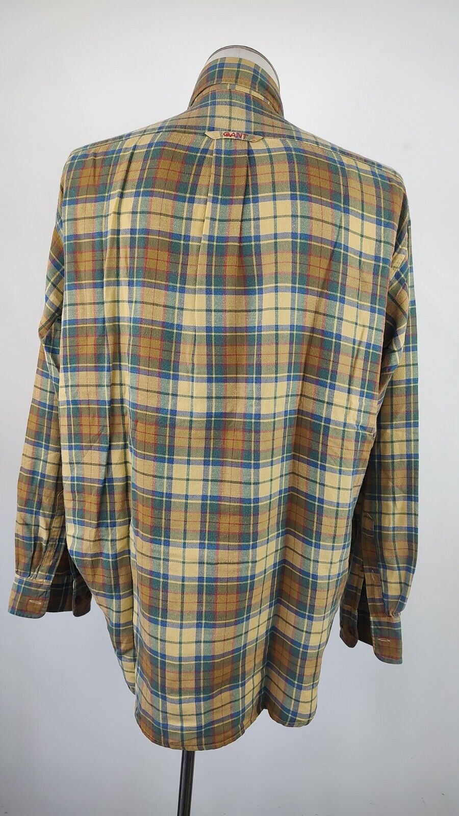 GANT CAMICIA UOMO TG. S MAN CASUAL VINTAGE SHIRT COTONE FLANELLA
