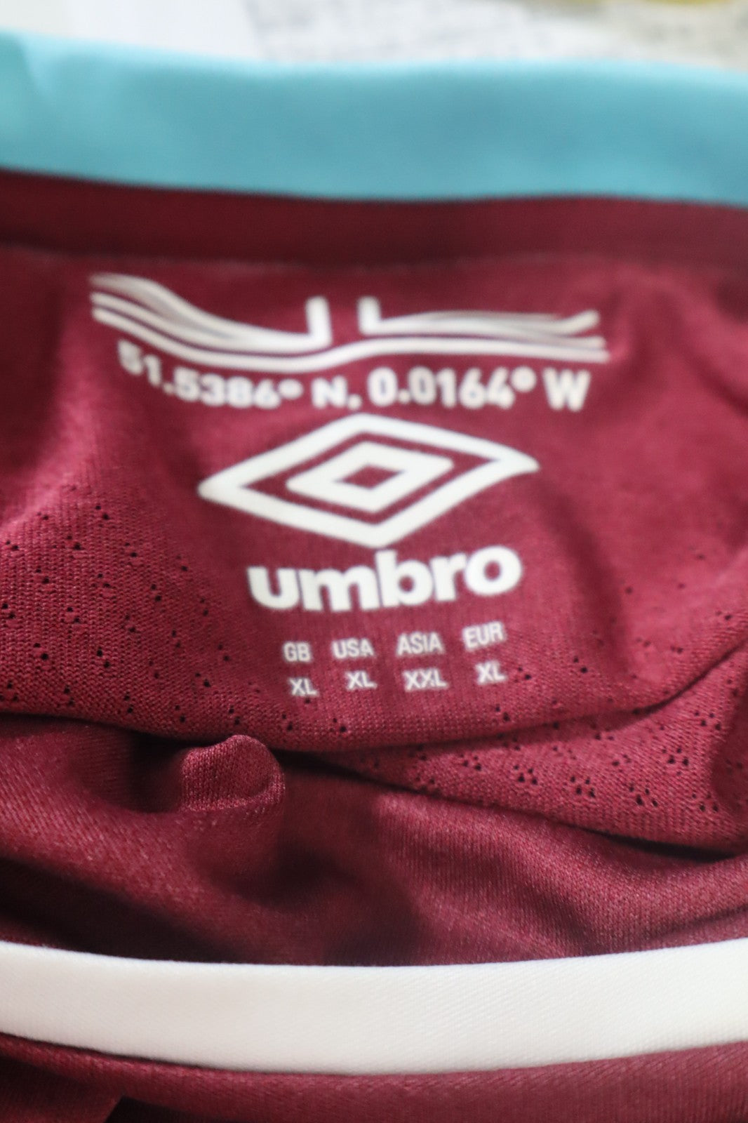 UMBRO WEST HAM  MAGLIA CALCIO TRIKOT UOMO Tg L SOCCER JERSEY VINTAGE 2016/17