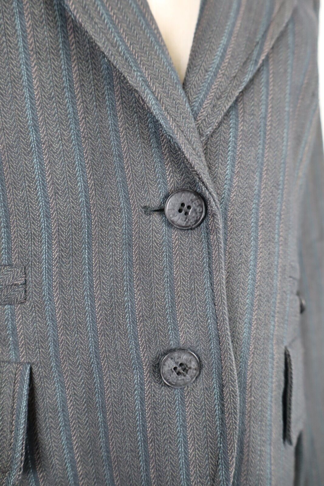 PATRIZIA PEPE GIACCA BLAZER DONNA Tg 44 WOMAN VINTAGE JACKET COTONE LANA