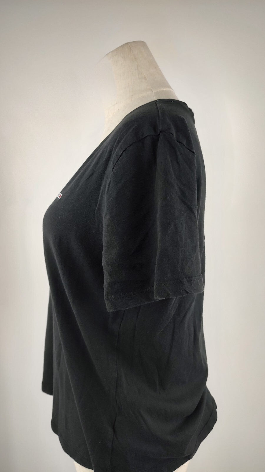 TOMMY JEANS HILFIGER MAGLIA DONNA TG. L WOMAN CASUAL VINTAGE T-SHIRT COTONE