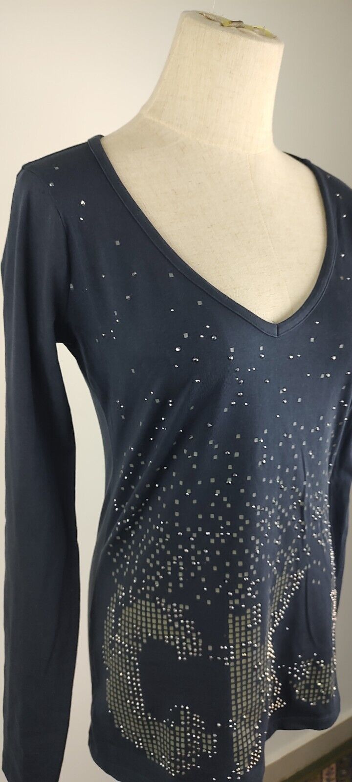 CALVIN KLEIN MAGLIA DONNA TG. M WOMAN CASUAL VINTAGE T-SHIRT COTONE